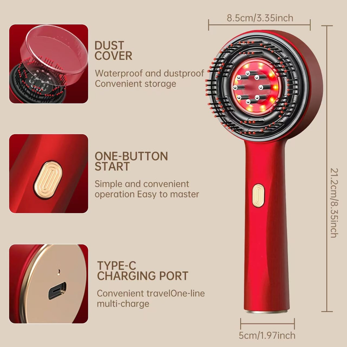 Sclap massager Brush/comb