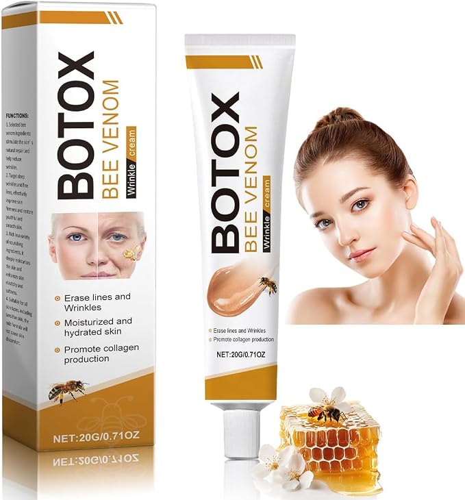 BOTO-X Bee Venom Face Cream – Anti-Aging Wrinkle Care, Firming & Lifting Moisturizer for Smooth, Youthful-Looking Skin