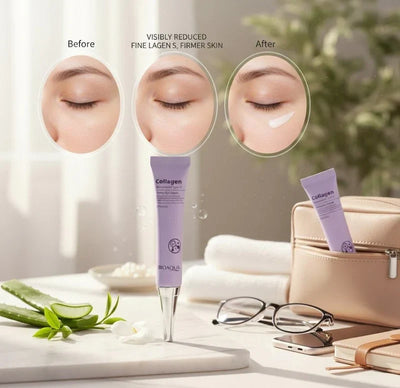 كريم الكولاجين من النوع الثالث للعين من BIOAQUA - لتقليل الهالات السوداء والخطوط الدقيقة 👁️